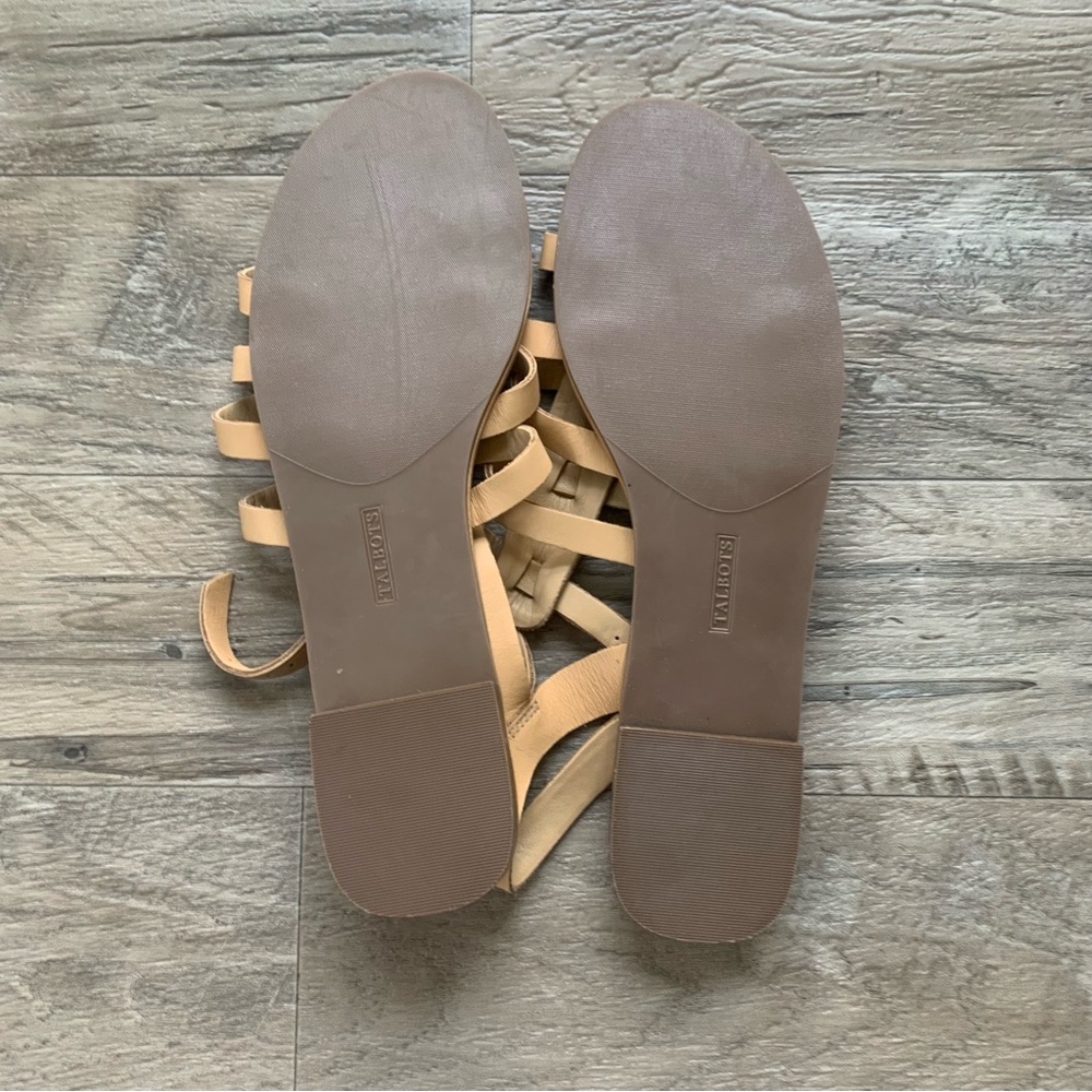 Talbots Leather Strappy Buckle Sandals - Picture 9 of 11